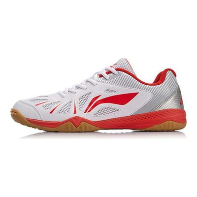 Li Ning Table Tennis Training Shoes Low Top Unisex Shoes Standard-White APTM003-1