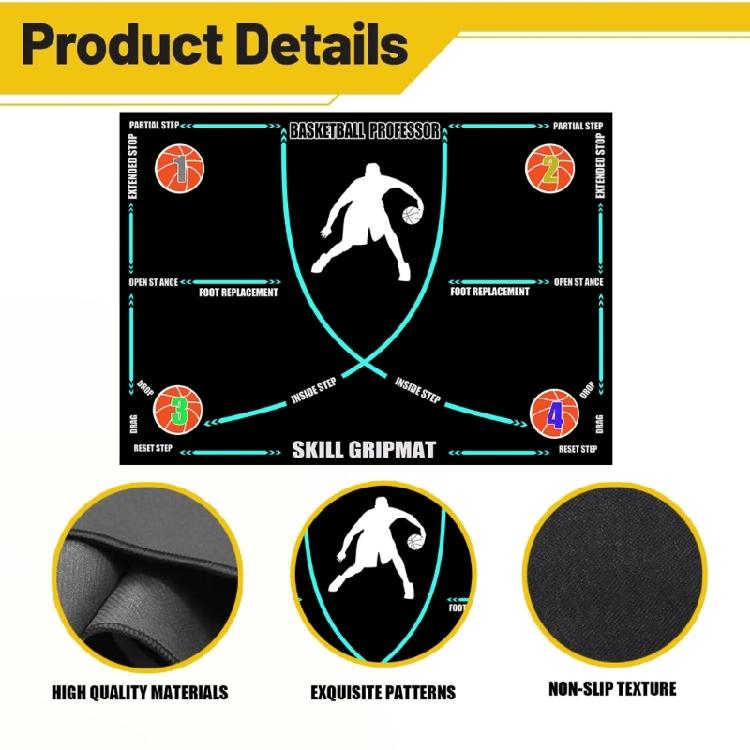 Agility Footstep Training Mat Basketball Pads NonSlip Silence Equipment for Improve Speed, Strength and Coordination