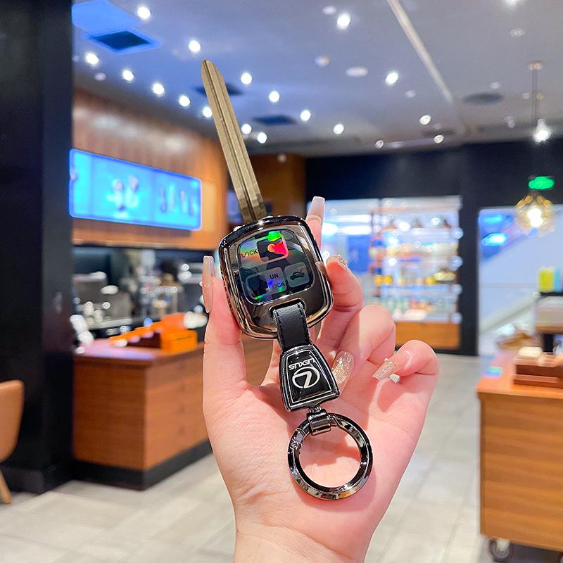 Compatible Lexus Key Case for RX330/IS400/IS200 with Metal Buckle