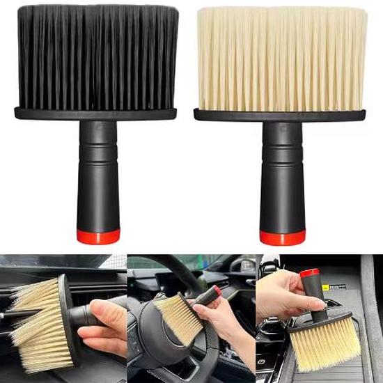 1Pc Car Detailing Brush Air Conditioner Outlet Detailing Soft Brush For Vents Gaps Cleaning Tools Car Crevice Duster Brush Tool