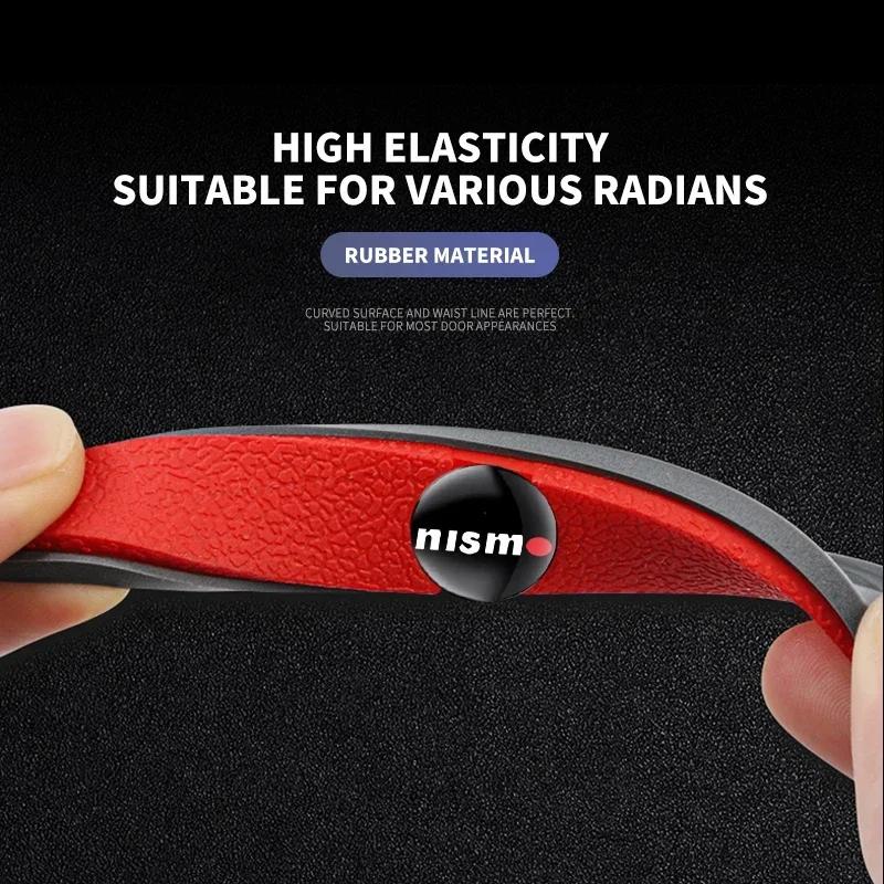 4pcs Car Rearview Mirror Door Protective Sticker Protection Strip For Nissan Nismo 350Z 370Z GTR Patrol Juke X-Trail Qashqai