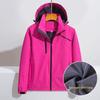 Unisex Windproof Waterproof Fleece Jacket for Autumn/Winter Outdoor Activities