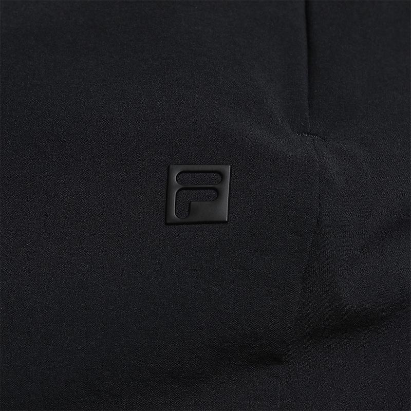 FILA Golf Series Fashion Simple Classic Comfortable Versatile Sports Golf Micro Flare Knitted Casual Pants Women pants Deep-Black A11W625804FBK
