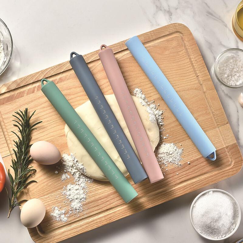 Silicone Rolling Pin Set with Measurement Scale