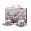Retro Floral Coffee Cups in A High End Gift Box  Original for Best Friends and Couples  Housewarming Gifts Wedding Souvenirs