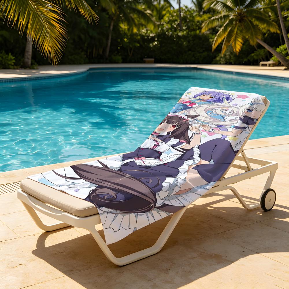 Game N-Nekopara Towel Beach Blanket Towel  For Travel Gym Shower Luxury Lightweight Camping Pool hot