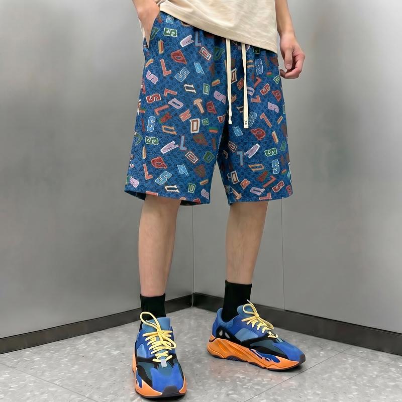 Men's Plus Size Streetwear Quick Dry Shorts, Elastic Waist Loose Breathable Summer Casual Shorts