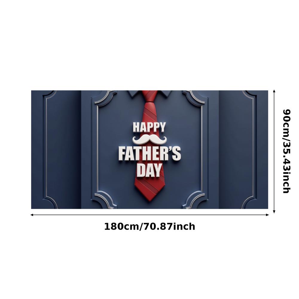 

Family Celebration Tie Pattern Holiday Banner Father s Day Banner Decorative Design Gift Banner For Indoor Decoration Theme
