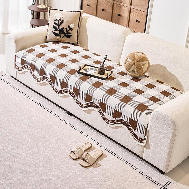 New Four-Season Universal Special-Shaped Sofa Cushion, A Whole Straight Row Of Popular Sofa Towel Cushions, High-End Cover Cloth