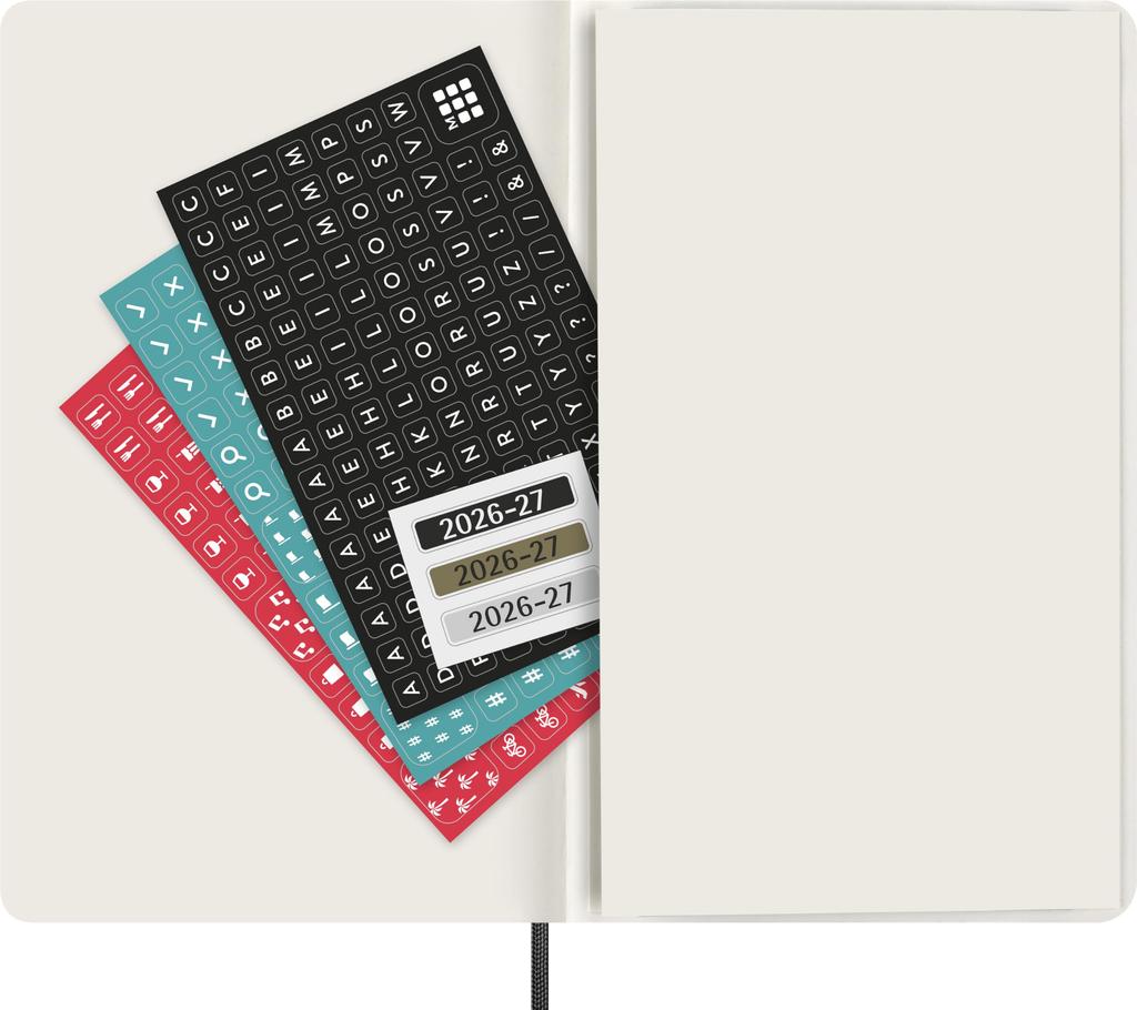 Moleskine 2026 Daily July 18 Large Size X Black DSB18DC3Y27 Diary, Start, Months, (13cm 21cm), Softcover,