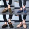 Summer New Large-size Men's Casual Leather Pigskin Doudou Shoes, Foreign Trade Explosion, One-pedal Men's Leather Shoes