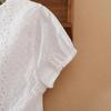 Girls Dress Short Sleeve Princess Dress Summer Cotton Round Collar White Tutu Dress Children 5-12 Years Kids Clothing