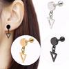 Women Anti Allergy Stainless Steel Square Dangle Drop Earrings Piercing Earring Ear Tragus