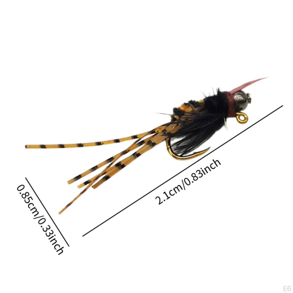 5 Fly Fishing Baits with Hooks And Storage Containers for River Anglers