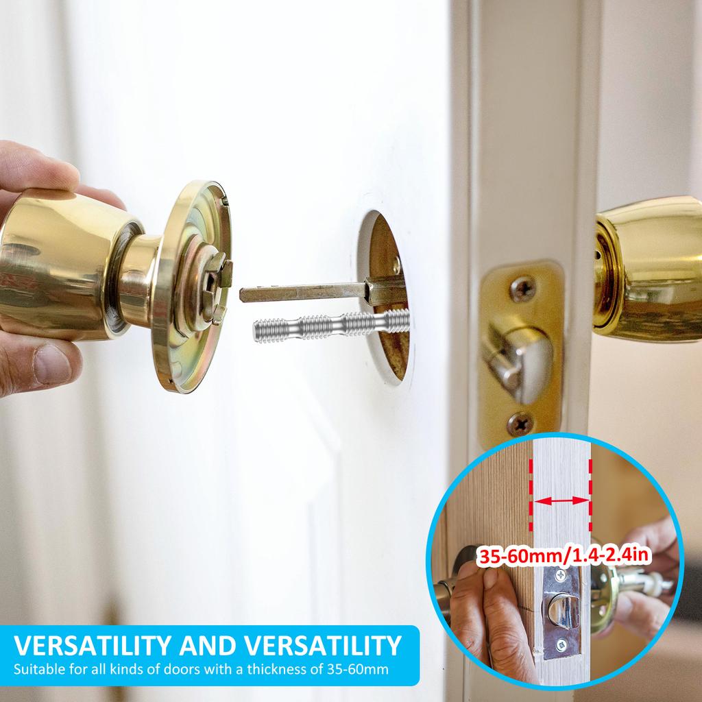 50Sets M4 Door Handle Fixing Screw Bolts Snap Off Cuttable Connecting Screws for Door Handle Roses Knobs Door Lock & Escutcheons