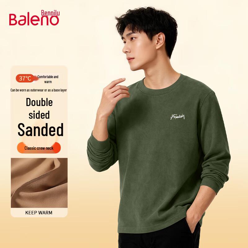 Baleno Men s Fleece Lined Antibacterial Long Sleeve T-Shirt 4XL