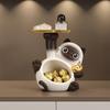 Siamese Cat Statue Candy Bowl Multi-Functional Key Trinkets Jewelry Organizer Dish Holder Home Office Desktop Decoration Ornament