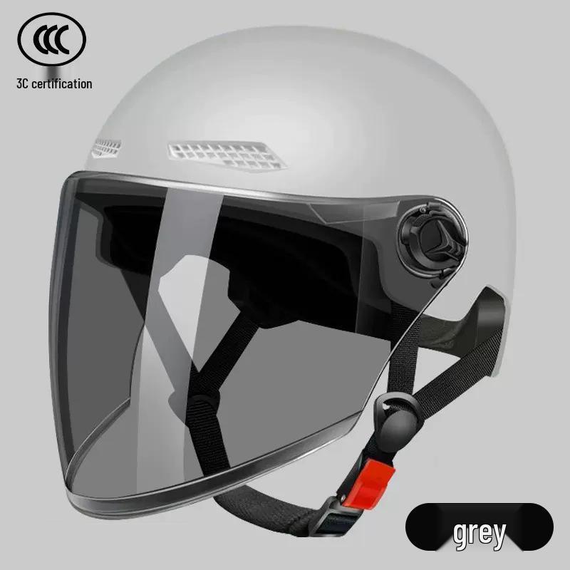 

3C Certified Unisex Summer Electric Vehicle Sun Protection Helmet - New Standard, All-Season Half Helmet