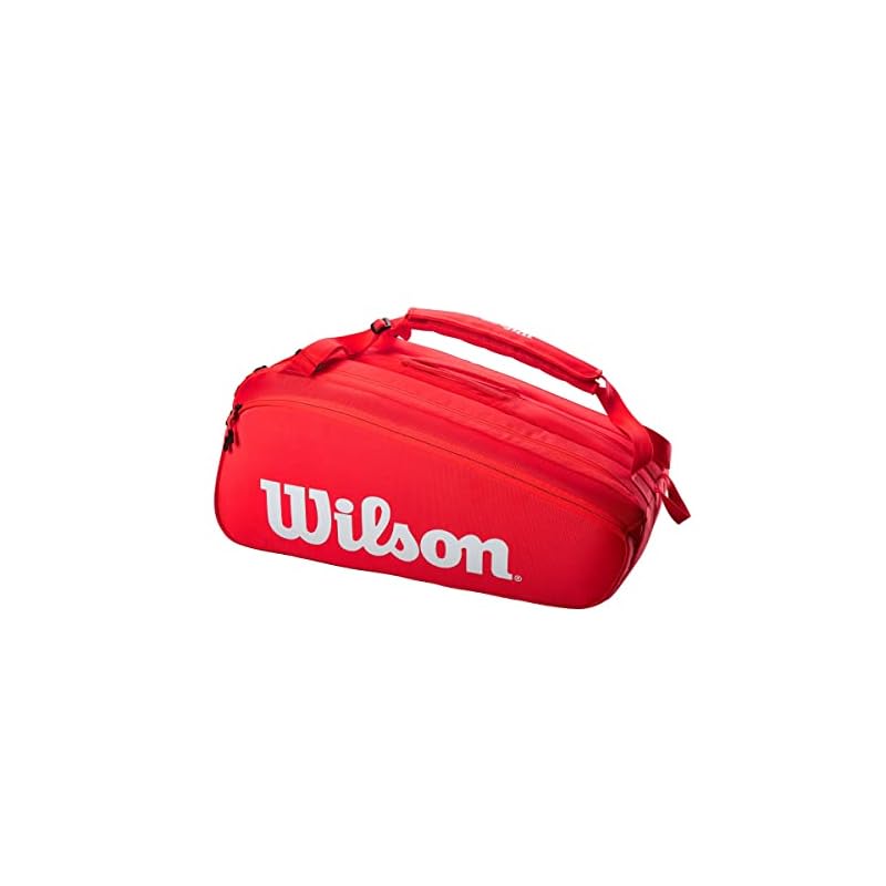 Wilson Tennis-/Badmintonschläger Tasche Super PK Rot (SUPER TOUR 15 PK)
