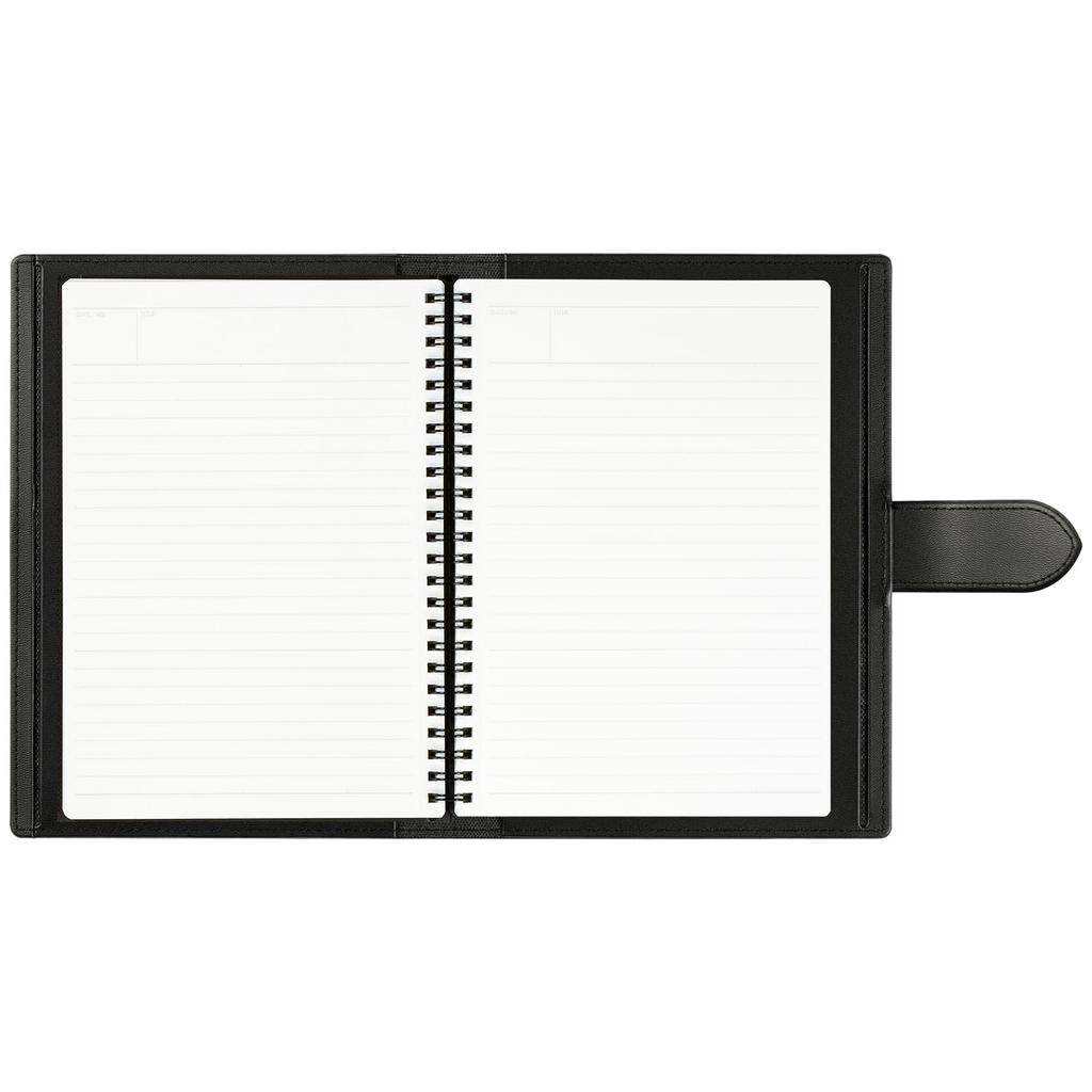 Maruman Nemosine Spiral Notebook with Cover and Underlay, A5, Black, MNN-05