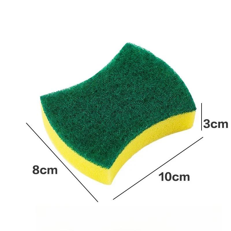 1/5/10/20/50pcs Kitchen Dishwashing Sponge Absorbent Clean Rub Pot Rust Scouring Pad Removing Kits Household Cleaning Tool Brush