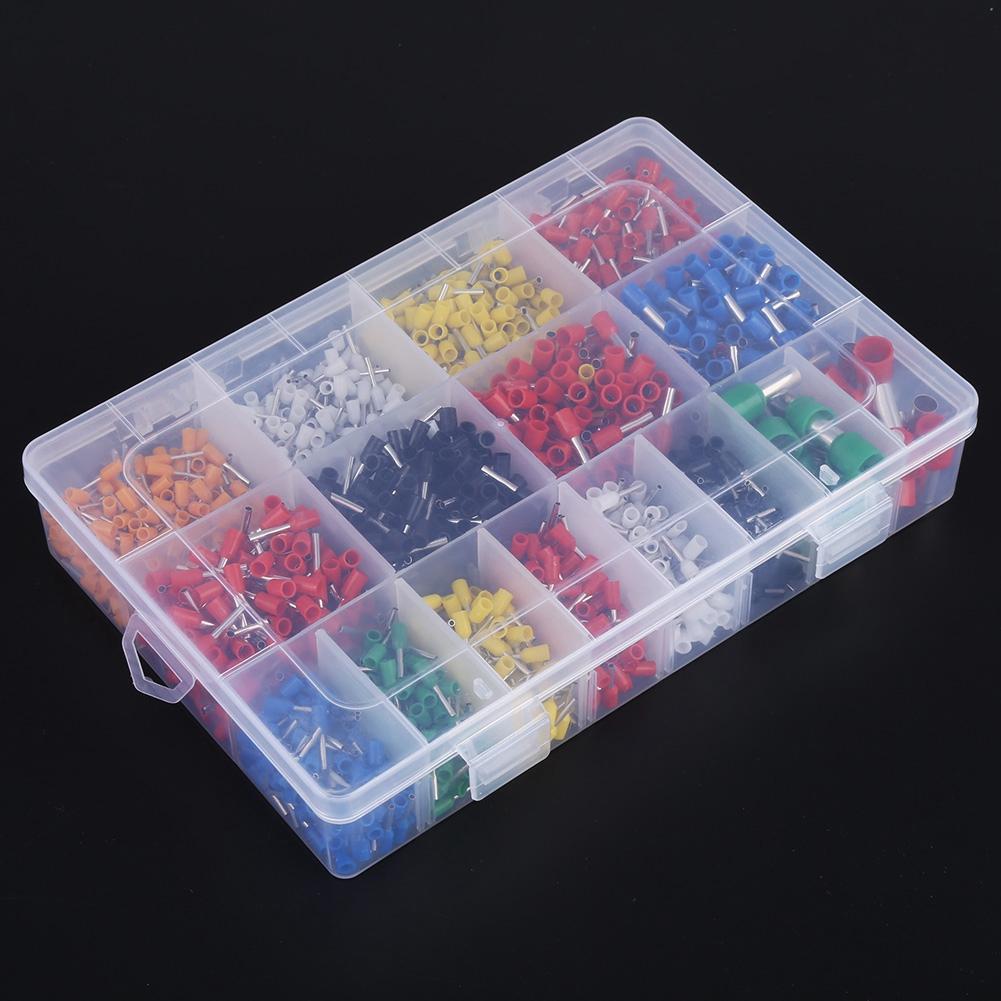 

2120pcs Wire Copper Crimp Connector Insulated End Terminal 22AWG 5AWG