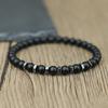 New 6mm Tiger Eyes Lava Stone Strand Bracelet For Men 6 Colors Available Hematite Meditation Healing Braslet Sports Accessories