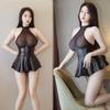 Sexy Lingerie Pleated Skirt Cosplay Dress Sexy Cosplay Lingerie Erotic Extreme Babydoll Cute Cute Extreme Underwear Ultra Sexy Ultra Thin Transparent