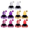 Kinder Tanzauftritt Tutu Kleid Neckholder Rückenfrei mit Pailletten verziert und Haargummi Set für Bühnenaufführung, Rezital, Wettbewerb