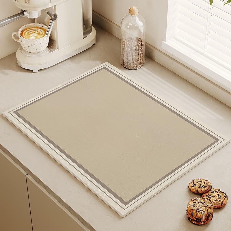 Sneldrogend Absorberend Keukentafelgerei Waterdichte Mat Koffiekopje Afdruipmat Warmte-isolatie Antislipmat Tafelgerei Matten