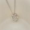 Flash Diamond Round Diamond Agile Zircon Bow Necklace Clavicle Chain Super Fairy Niche High-end Sense