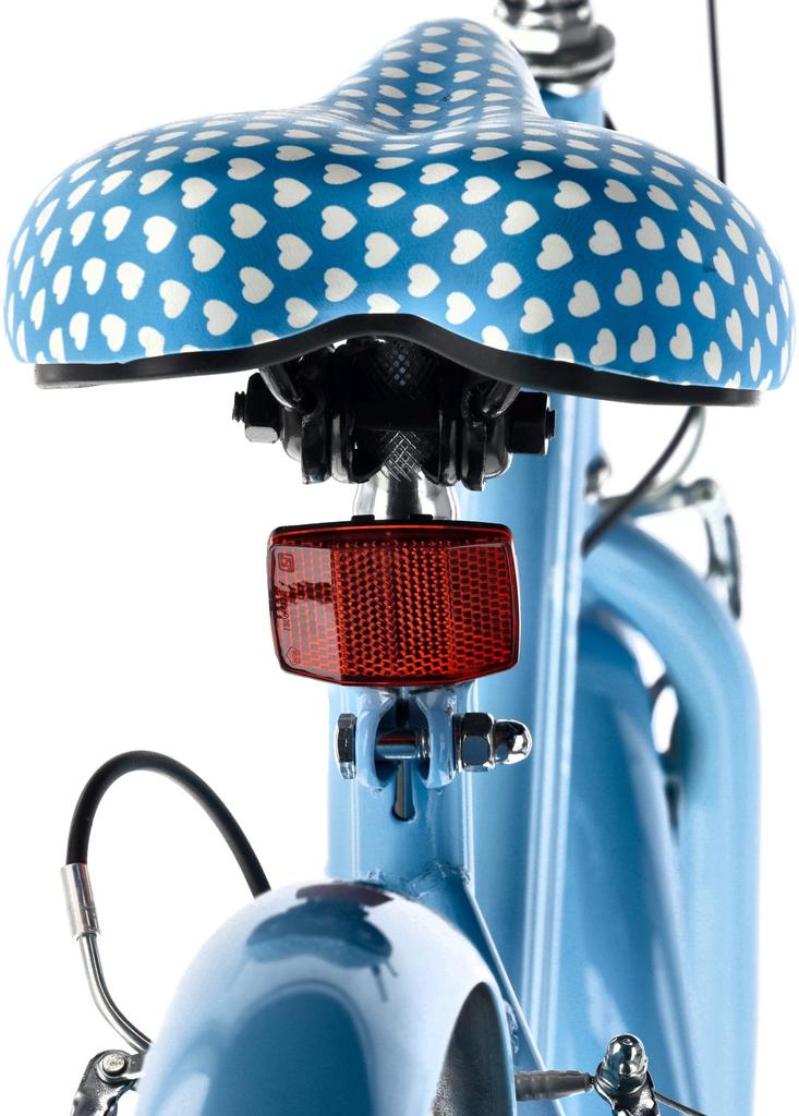 Red Bicycle Reflector for Children's Saddle with Black Mount 25.4 Mm