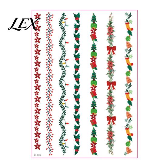 Decorative Graphics for Candles Christmas Candle Transfer Stickers, DIY Holiday Craft Supplies, Waterproof Water Decals Making And Festive Home Decor