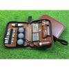 Golf Tool Kit Bag - Large Capacity Leather Organizer, Multi-functional Portable Golf Accessory Case for Travel & Storage