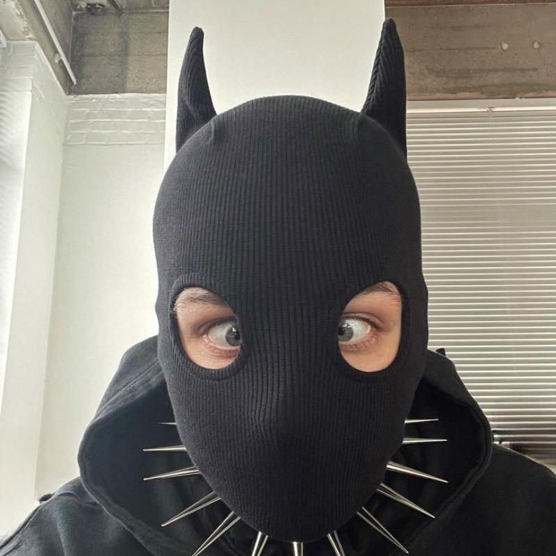 Pełna maska wiatroszczelna, ochrona szyi, męski i damski kapelusz Gini z trzema otworami