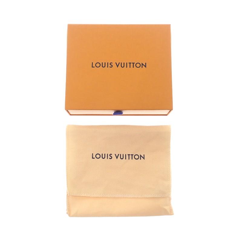 LOUIS VUITTON  M80968 Tri-fold wallet black leather Women