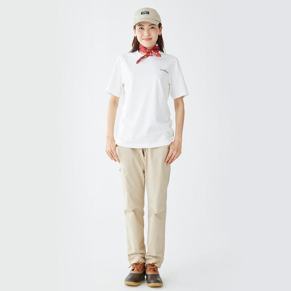 LL Bean Stretch Ripstop Pants Japan Fit L Carbon Navy Blue 1000037979 Women's Pull-On