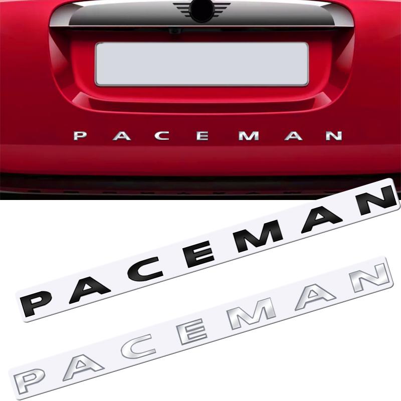Kovový Zadní Znak Emblem Pro MINI Cooper Paceman Chromované Písmeno Logo Lesklá Černá Doplňky Samolepka