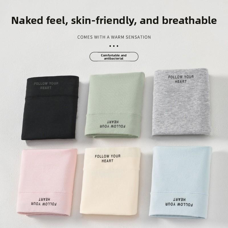 Women's Spring and Autumn Cotton Tight Fitting High Waisted Student Briefs