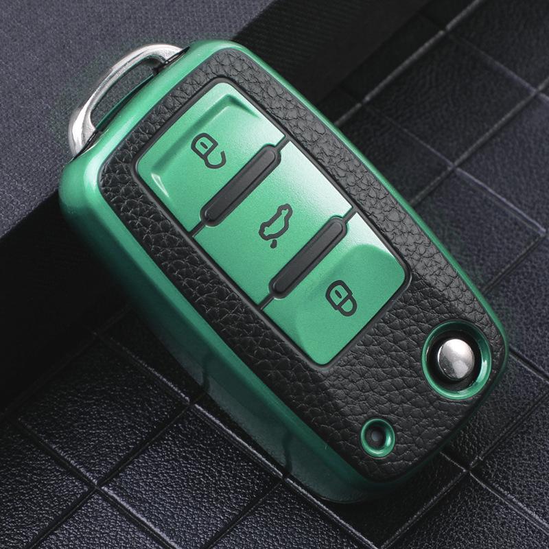 TPU Car Key Case Cover for VW Polo Jetta Tiguan Passat Golf Beetle Scirocco Skoda Octavia Fabia Seat Ibiza Leon Auto Accessaries