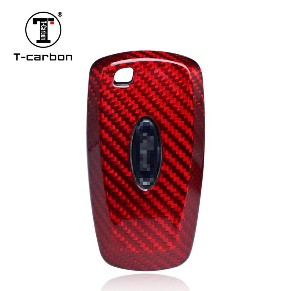 Car Key Case Cover For Ford Fusion Mondeo Mustang Edge Expedition Explorer Carbon Fiber Auto Key Case Accessories
