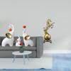 Elephant Family Sculptures And Horse Statue Art Craft Ornaments Decorative Figurines for Desk Living