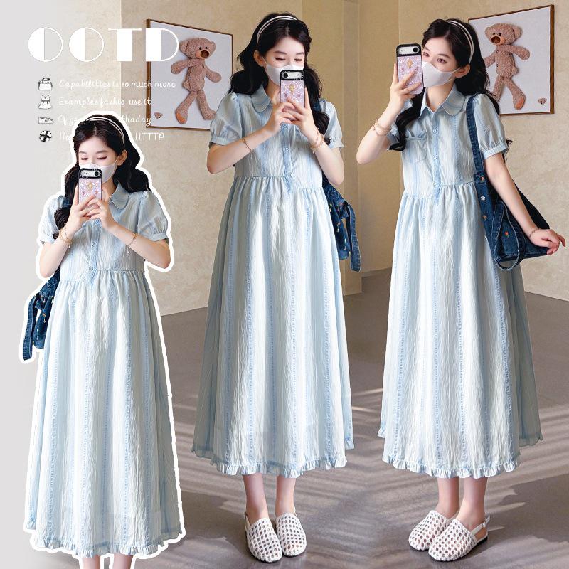 

2026 Summer Fashion Tummy-Covering Shirt Dress - Lightweight and Stylish M