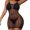 The New European and American Sexy Perspective Hollowed-out Skin Tight Hip Skirt Seduces DYS-0573