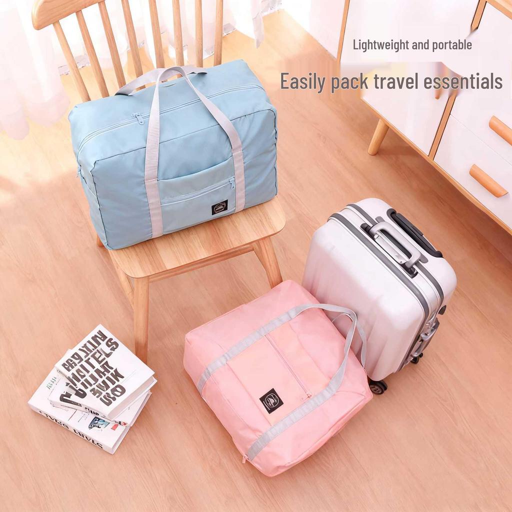 Large Foldable Pull-Handle Storage Bag for Travel and Organization