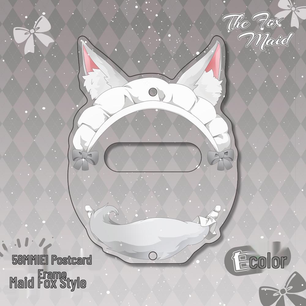 

Wowo Miao Valley Fox Maid Acrylic Badge Frame and Display Stand Maid Fox Badge Frame 58