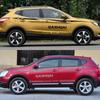 2 st Bilstickers För Nissan Qashqai J10 J11 J12 Vinylfilm Sportstyling Auto Sidokjol Dekal Tuning