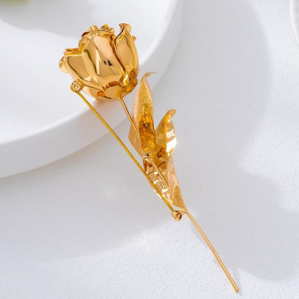 Vintage Rose Flower Brooch Elegant Rose Brooch Autumn and Winter Lapel Pins  Cardigans