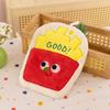 Strawberries Fries Hamburgers Grapes Cartoon Food Fruit Hand Kitchen Towel