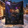 Chucky Pattern Blanket for Home Decoration, Bed, Sofa, Car Travel, Camping, Suitable for All Seasons, Birthday Christmas Gift